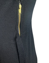 Load image into Gallery viewer, Original 1940’s Black Crepe Evening Dress with Lattice Work Front - Bust 32 34
