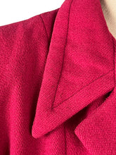Load image into Gallery viewer, Original 1940's Raspberry Pink Wool Swing Jacket With Pockets - Bust 38 40 42