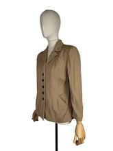 Load image into Gallery viewer, Original 1940's Camel Coloured Single Breasted Jacket - Bust 36