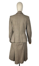 Load image into Gallery viewer, Original 1940's Green and Burgundy Check Wool Suit by Dorchester - Bust 38 40