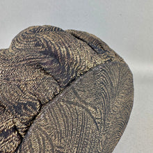 Load image into Gallery viewer, Original 1930's Black and Gold Lame Drawstring Bag - Pretty Evening Bag