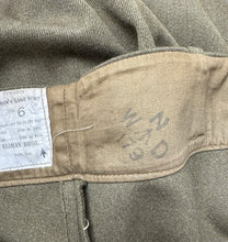 Load image into Gallery viewer, Original 1940's WW2 Women's Land Army Breeches Dated 1943 - Waist 27 29