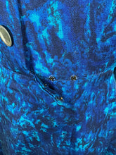 Load image into Gallery viewer, Original 1950’s Volup Blue Lightweight Wool Day Dress with Mother of Pearl Buttons - Bust 42