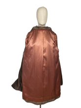 Load image into Gallery viewer, Fabulous Original 1950's Faux Fur Coat with Huge Cuffs, Shawl Collar and Large Buttons - Bust 38" *