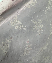 Load image into Gallery viewer, Original 1950's Pink Belted Nylon Day Dress with Floral Flock Print - Bust 34 36 *