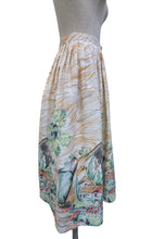 Load image into Gallery viewer, Vintage St Michael Cotton Border Print Skirt with a Cottage - Waist 26