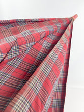 Load image into Gallery viewer, Original 1940's 1950's Red, Blue, Black and White Tartan Umbrella with Glorious Lucite Handle *