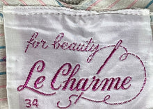 Load image into Gallery viewer, Original 1950's Deadstock with Tag Le Charme Pink and Blue Stripe Blouse - Bust 34" *