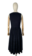 Load image into Gallery viewer, Vintage Austrian Traditional Black Dirndl Dress by Salzburger Trachten Osterreich von Wenger - Bust 34 *