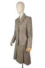 Load image into Gallery viewer, Original 1940's Green and Burgundy Check Wool Suit by Dorchester - Bust 38 40