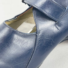 Load image into Gallery viewer, Original 1940's CC41 Blue Leather Shoes with Buckle Fastening - UK 3 3.5