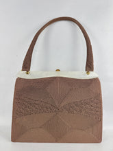 Load image into Gallery viewer, Original 1940's Corde Handbag in Soft Brown with Original Mirror