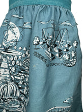 Load image into Gallery viewer, Original 1960's Blue, Black and White Cotton Pinny from New York World's Fair 1964 1965 - Waist 26 *