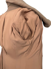 Load image into Gallery viewer, Wounded But Wearable Original American 1930’s Brown Pure Wool Coat with Huge Collar by W.M. Devitz - Bust 34 36 *