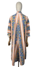 Load image into Gallery viewer, Original 1950's Wounded But Wearable Bright Floral Cotton Dressing Gown - Bust 38 40
