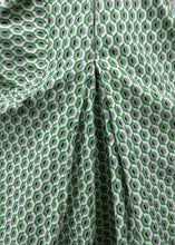 Load image into Gallery viewer, Original 1930's 1940's Black, Green and White Volup Cotton Zip Front Playsuit - Bust 40 42