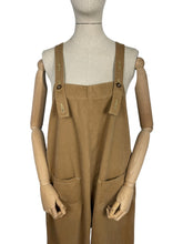 Load image into Gallery viewer, Original 1940's Women's Land Army Dungarees - Waist 42 *