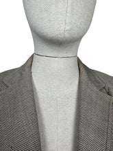 Load image into Gallery viewer, Original Late 1940's Two Tone Brown Edge to Edge Jacket with Double Button Closure by Jaunty Junior - Bust 36 37 - AS IS