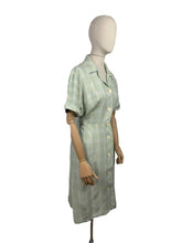 Load image into Gallery viewer, Original 1950's Linaco Plaid Cotton Day Dress in Blue, White and Yellow Check - Bust 40 42 *