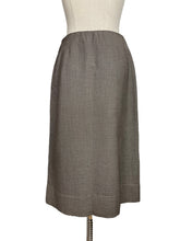 Load image into Gallery viewer, Original 1940's Wool Skirt in Beige and Brown - Waist 28"
