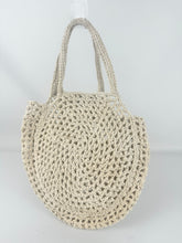 Load image into Gallery viewer, Original 1940's 1950's Ivory Coloured String Crochet Handbag