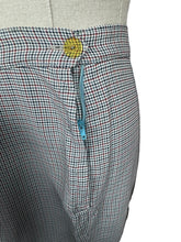 Load image into Gallery viewer, Original 1940's Red, Black and White Fine Houndstooth Check Lightweight Wool Suit - Bust 40"