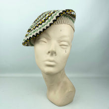 Load image into Gallery viewer, Reproduction 1940's Pure Wool Fair Isle Beret - Wonderful Design Featuring Eight Different Colours *