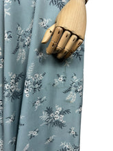 Load image into Gallery viewer, Original 1940's 1950's Floppy Cotton Day Dress in Grey Blue with Pretty Floral Print - As Is - Bust 38