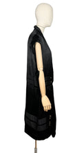 Load image into Gallery viewer, Original 1920’s Black Silk Dress with Fabulous Gold Lame Slip - Bust 32 *
