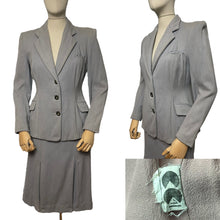 Load image into Gallery viewer, Original 1940's CC41 Pale Blue Grey Utility Wool Suit - Bust 36 38 - As Is