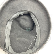 Load image into Gallery viewer, Incredible Original 1930's 1940's Black Felt Topper Hat with Net, Glass Beads and Butterfly Trim *