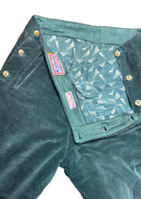 Load image into Gallery viewer, Original 1930's Kenilworth Sports-Togs Forest Greet Corduroy Ski or Skating Trousers with Side Buttons - Waist 30 32