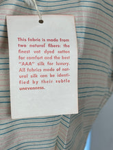 Load image into Gallery viewer, Original 1950's Deadstock with Tag Le Charme Pink and Blue Stripe Blouse - Bust 34" *