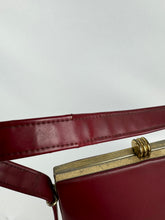 Load image into Gallery viewer, Wounded Original 1950's St Michael Red Faux Leather Box Bag