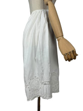 Load image into Gallery viewer, Antique Edwardian Fine Cotton Lawn Bloomers with Pin Tucks, Embroidery and Lace Work *