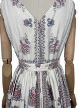 Load image into Gallery viewer, Original 1950’s California Cotton Belted Day Dress - Bust 34 35