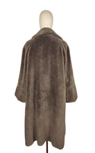 Load image into Gallery viewer, Original 1940's 1950's Faux Fur Coat with Large Single Button Fastening By John Fox