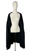 Load image into Gallery viewer, Original Volup 1950’s Does 1930's Edge to Edge Black Crepe Coat by Roy Barra - Bust 42