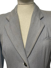 Load image into Gallery viewer, Original 1940's CC41 Pale Blue Grey Utility Wool Suit - Bust 36 38 - As Is
