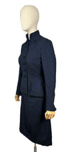 Load image into Gallery viewer, Original 1940's Black and Blue Wool Suit by Styled by Swansdown New York - Bust 34