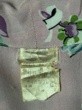 Load image into Gallery viewer, Original 1940's CC41 Pink, Green, Blue and White Floral Cotton Belted Day Dress - Bust 36