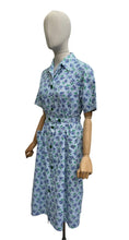 Load image into Gallery viewer, RESERVED - DO NOT BUY Original 1940’s Berry Print Belted Chore Dress with Pockets - Bust 38
