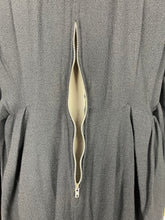 Load image into Gallery viewer, Original 1930's 1940's Black Crepe Long Sleeved Evening Dress with Back Belt - Bust 40 42