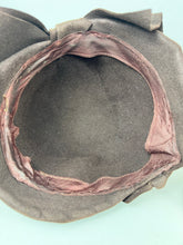 Load image into Gallery viewer, Original 1930's Dark Brown Felt Hat with Oversized Front Bow Trim