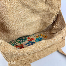 Load image into Gallery viewer, Original Early 20th Century 1910 Embroidered Hessian Bag - Beautiful Antique Handbag
