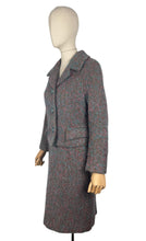 Load image into Gallery viewer, Original Late 1950's or Early 1960's Vibrant Wool Hebe Skirt Suit - Bust 36