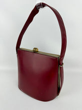 Load image into Gallery viewer, Wounded Original 1950's St Michael Red Faux Leather Box Bag