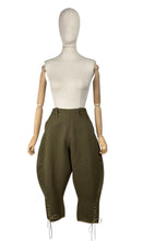 Load image into Gallery viewer, Original 1940's WW2 Women's Land Army Breeches Dated 1943 - Waist 27 29