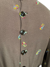 Load image into Gallery viewer, Original 1930’s Chocolate Brown Long Sleeved Crepe Day Dress with Button Back and Original Belt - Bust 34 36