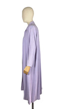 Load image into Gallery viewer, Original 1950's Lilac Linen Edge to Edge Summer Coat - Bust 40 42 44 46